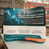 Our 6ft Curved Tabletop Tension Fabric Display is a sleek and modern that quickly assembles in just 5 minutes. slide