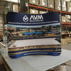Our 6ft Curved Tabletop Tension Fabric Display is a sleek and modern that quickly assembles in just 5 minutes. slide
