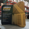 Our 6ft Curved Tabletop Tension Fabric Display is a sleek and modern that quickly assembles in just 5 minutes. slide
