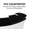 6ft Curved Tension Fabric Counter - Tension Fabric Counters