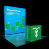 Our 8ft Backlit Tension Fabric Display is an ultra-bright and vivid portable backlit trade show display that showcase