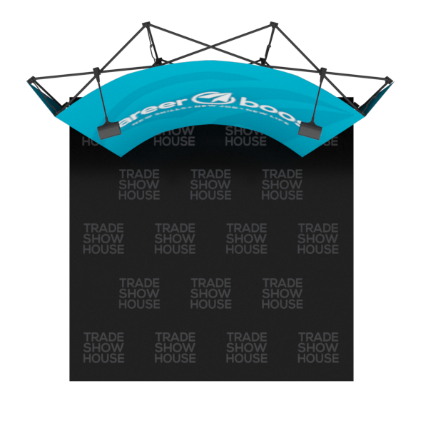 8ft Curved Pop Up Fabric Display - Fabric Pop Up Displays
