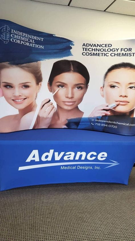 8ft Curved Tabletop Tension Fabric Display - Displays