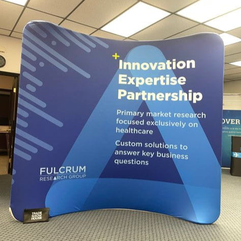 8ft Curved Tension Fabric Display - Displays