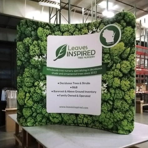 8ft Curved Tension Fabric Display Kit - Displays