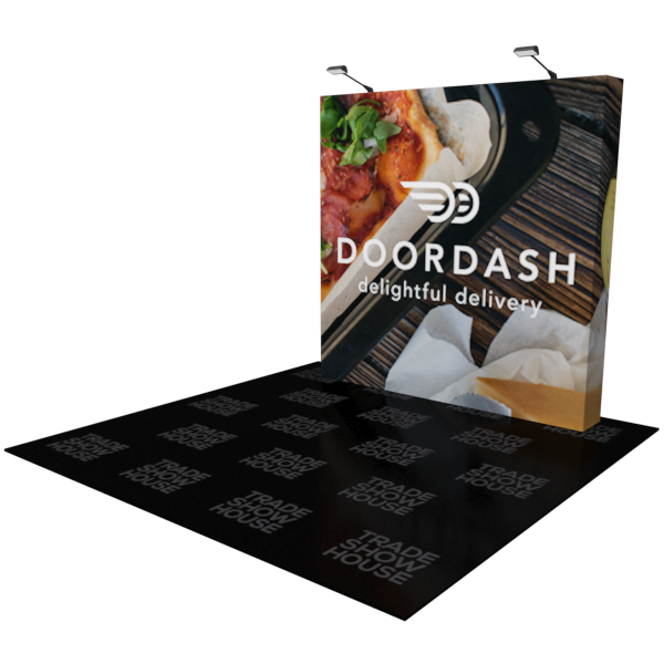 8ft x 7.5ft Straight Pop Up Display - Fabric Pop Up Displays