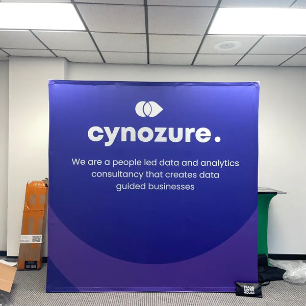 8ft Straight Pop Up Fabric Display - Displays