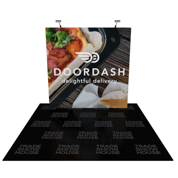 8ft x 7.5ft Straight Pop Up Display - Fabric Pop Up Displays