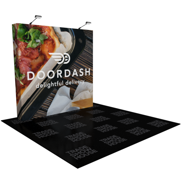 8ft x 7.5ft Straight Pop Up Display - Fabric Pop Up Displays