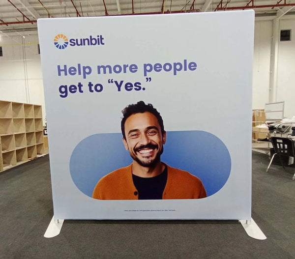 8ft Straight Tension Fabric Display Kit - Displays