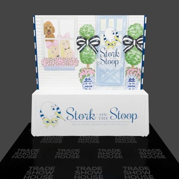 Our 8ft Tabletop Pop Up Fabric Display Kit is the perfect trade show on go that features a lightweight and easy