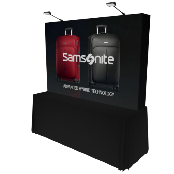 8ft x 5ft Tabletop Pop Up Fabric Display - Pop Up Tabletop Displays