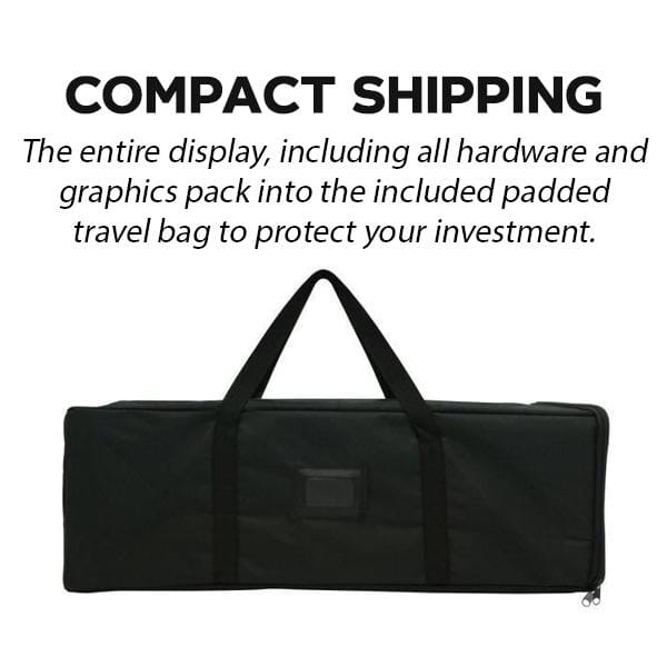 8ft Tabletop Pop Up Display Table Cover Kit - Fabric Pop Up Displays