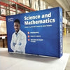 Our 8ft Tabletop Pop Up Fabric Display is a lightweight and easy to setup pop-up with stretch graphics included black