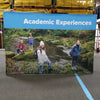 Our 8ft Tabletop Pop Up Fabric Display is a lightweight and easy to setup pop-up with stretch graphics included black