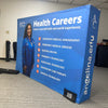 Our 8ft Tabletop Pop Up Fabric Display is a lightweight and easy to setup pop-up with stretch graphics included black