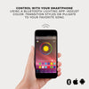 Smartphone controlling lighting app.