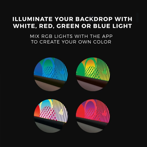 RGB light color options.