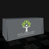 Our premium dye-sublimated, custom printed drape table covers are the perfect complementary tabletop display accessory
