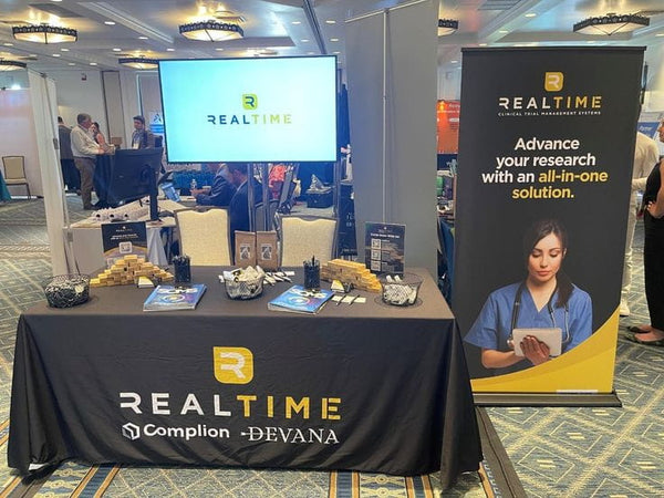 Our premium dye-sublimated, custom printed drape table covers are the perfect complementary tabletop display accessory