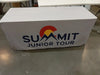 Our premium dye-sublimated, custom printed fitted table covers are designed to be more form fitting than drape style,