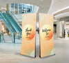 Deluxe 33 Inch Double-Sided Retractable Banner Stand - Stands