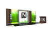 Modern 10x20 Eco-Modular Exhibit Kit with Neenan Paper booth