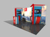 Nintendo Switch booth with Zelda Breath of the Wild Link backdrop