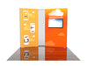 Orange SoundCloud 10x20 Eco-Modular Backlit TV Booth with Cloud Graphics