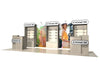 Coach 10x20 Eco-Modular Backlit Booth with Beige Shelving and Handbag Display