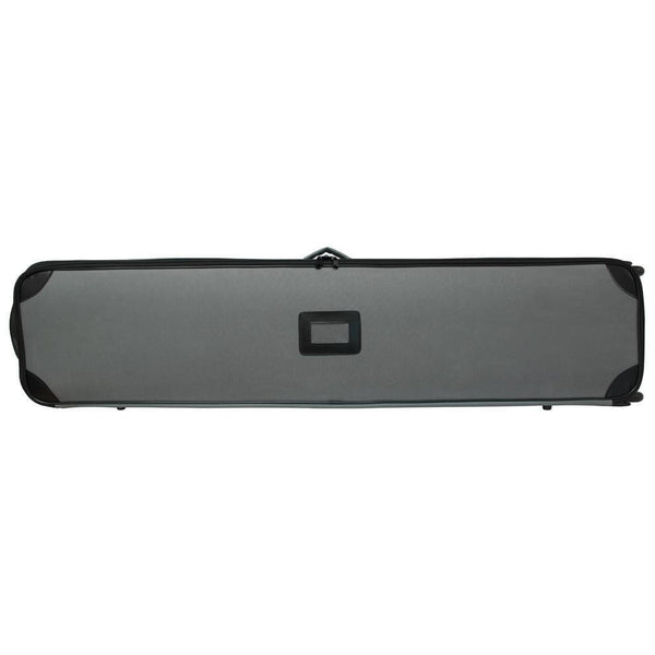 Gray rolling carrying case.