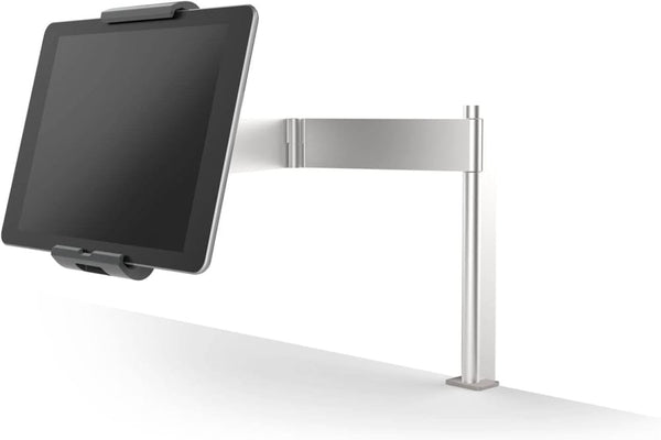 Locking iPad Tablet Stand with Swivel Arm and Desk Clamp