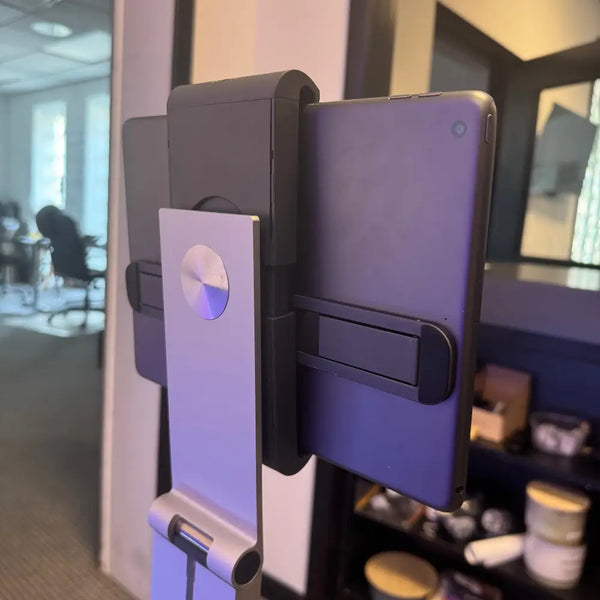 Locking iPad Tablet Swivel Mount Floor Stand