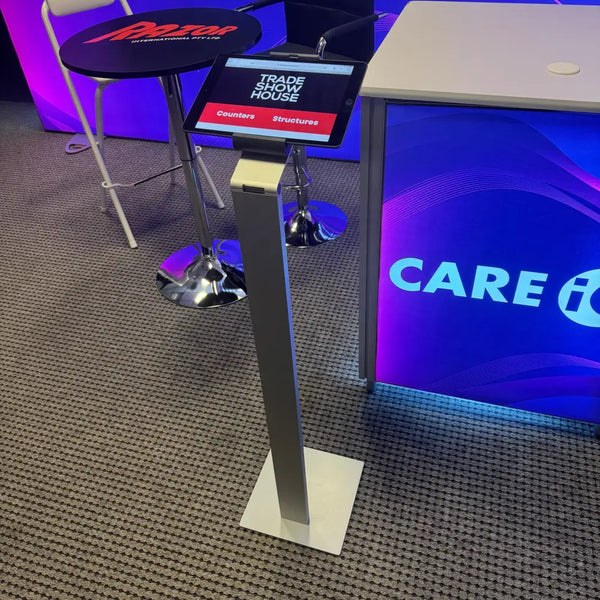 Locking iPad Tablet Swivel Mount Floor Stand