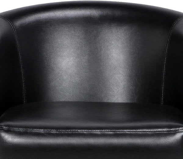 Set of 2 Faux Leather Club Chairs