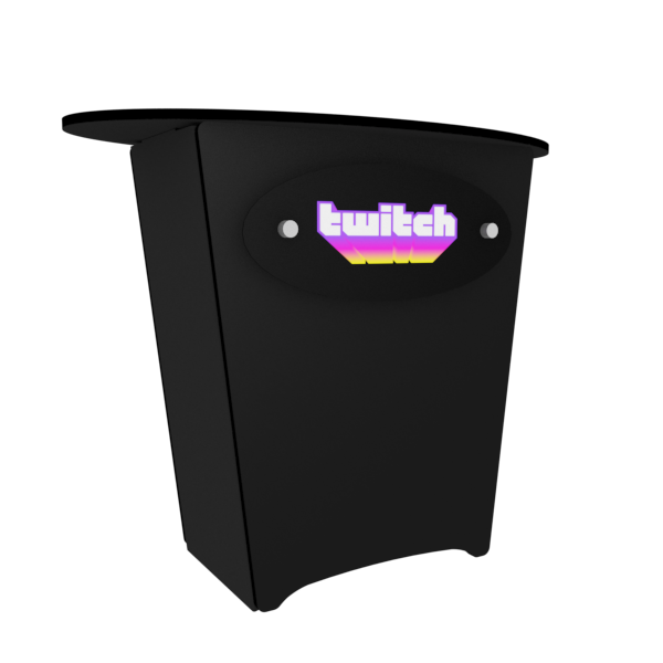 Black N1L Locking Storage Counter with Twitch Neon Podium