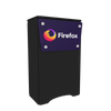 N3 Locking Storage Counter with Firefox logo on purple panel