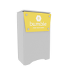 White N3 Locking Storage Counter with yellow Bumble logo panel
