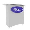 White Cadbury chocolate box with purple oval logo in N3L Locking Storage Counter