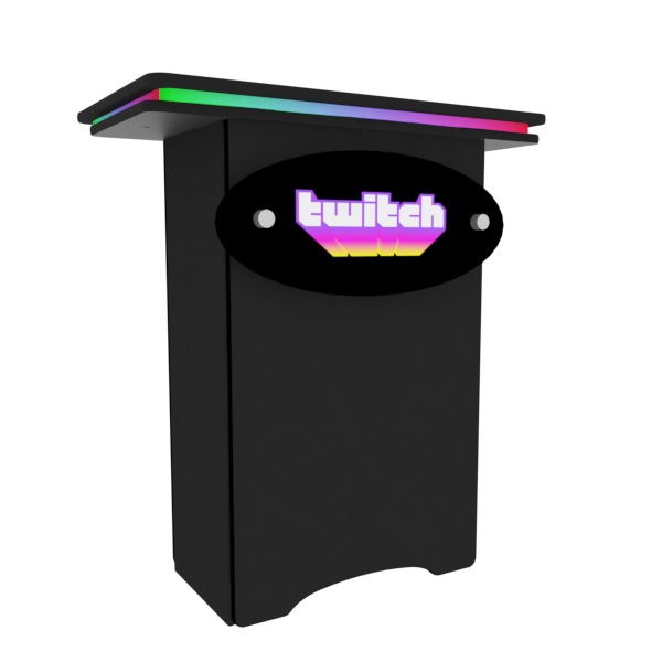 Our NC3 Black Halo RGB LED Locking Storage Counter is a tool-free and easy-to-assemble locking counter featuring large