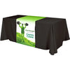 Personalized middle fabric table runners can put the finishing touch on a covered with solid color cover (under throw).