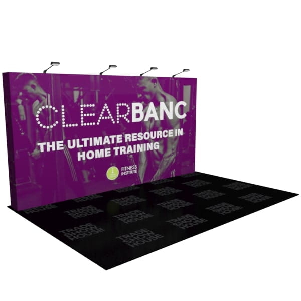 Pop Up Fabric Display Graphics - 15 ft / 7.5 ft / Straight