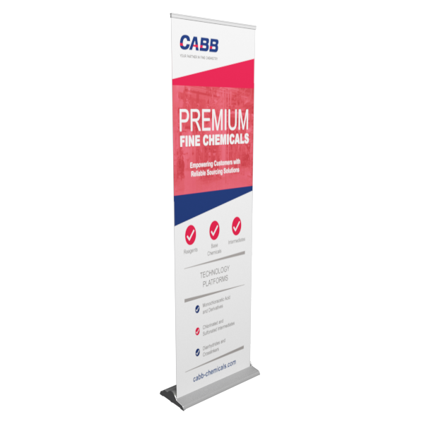 24 inch Premium Retractable Banner Stand - 24 x 85 / Silver / No LED Light - Retractable Banner Stands
