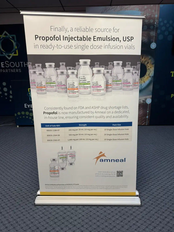 Our Premium 36 inch Table Top Retractable Banner Stand is the perfect solution for showcasing your brand or message