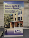 Premium 48 Inch Retractable Banner Stand with CMC Energy Services Logo