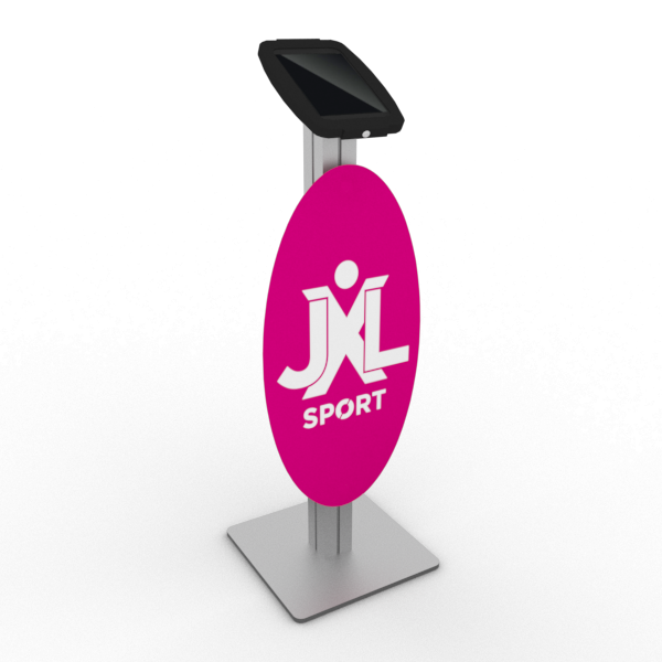 S1 iPad Tablet Oval Graphic Stand Kit - Black / 9.7 iPad - iPad Tablet Stands