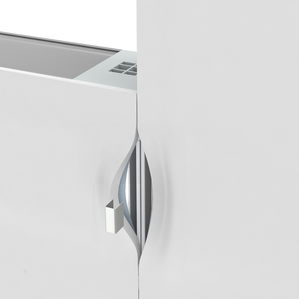 Silver Microsoft Surface Laptop with U-Clip Fasteners