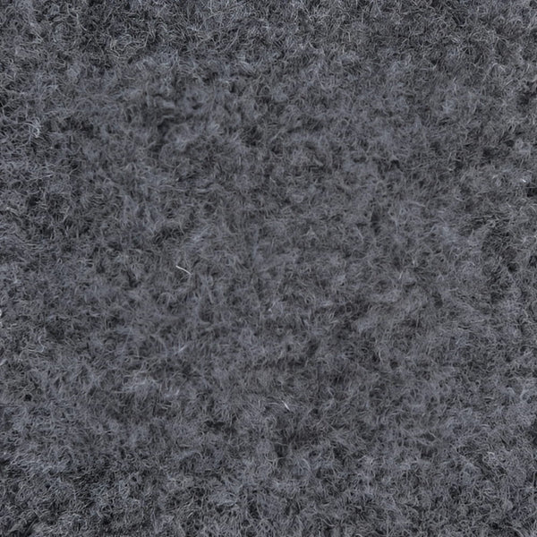 Dark gray textured woolen soft fluffy interlocking trade show carpet