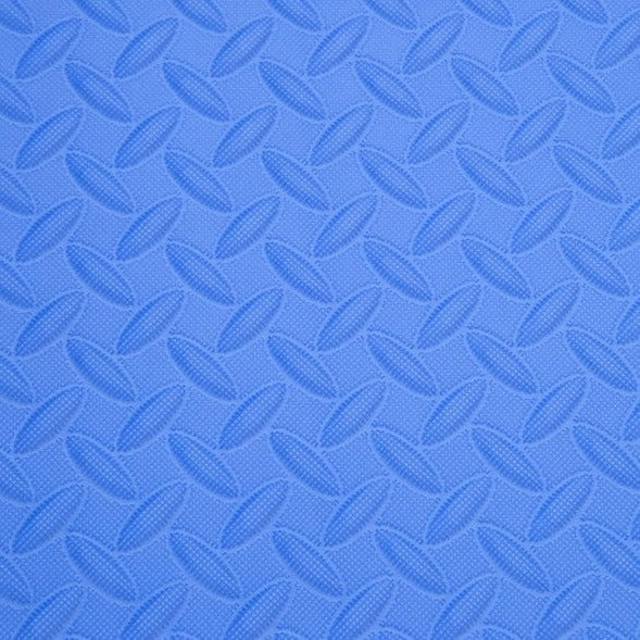 Soft Diamond Pattern Interlocking Trade Show Flooring Kits - Blue / No Case (Box Only)