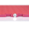 Pink wavy soft diamond pattern interlocking trade show foam floor mat